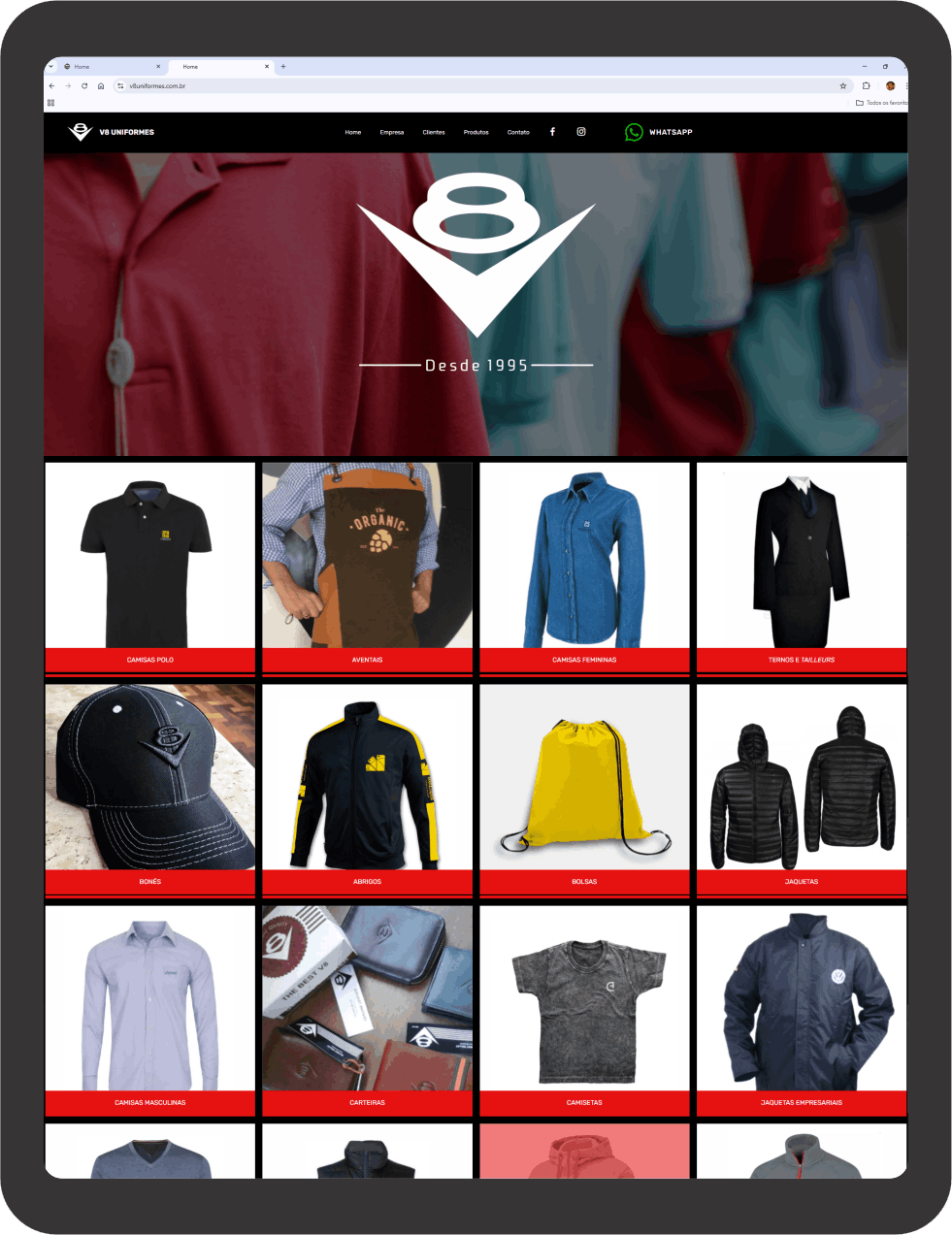 V8 Uniformes